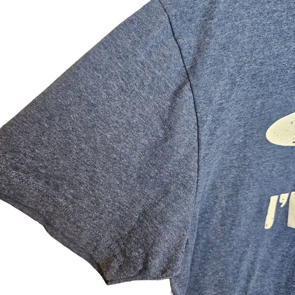 Mad Engine Shirt Graphic T Shirt Men L Blue I'm Fried Short Sleeve Shirt Casual - Picture 2 of 6